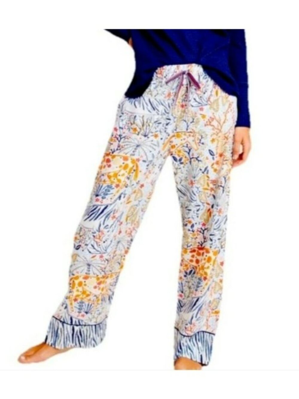 Anthropologie Vikki Chu Jungle Print Pajama Pants Small Womens